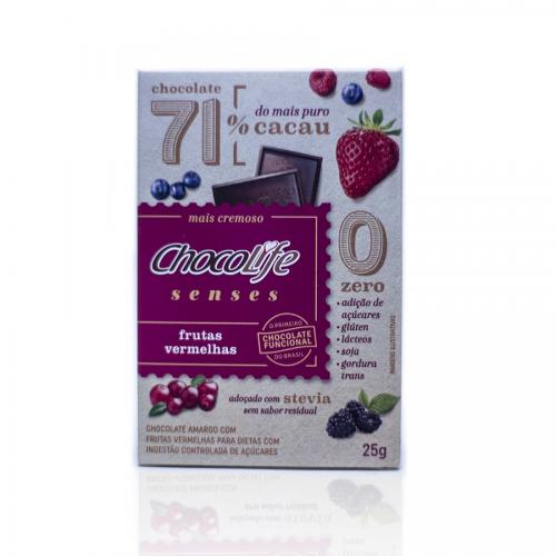 Chocolife 71% frutas vermelhas 