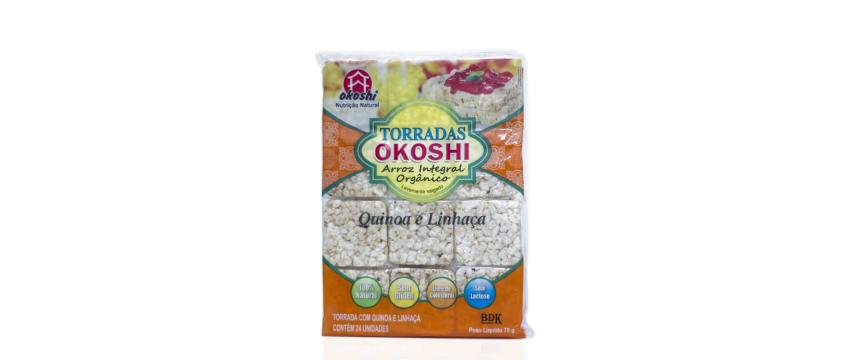 Okoshi quinoa e linhaça