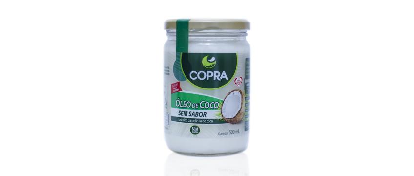 Óleo de coco sem sabor