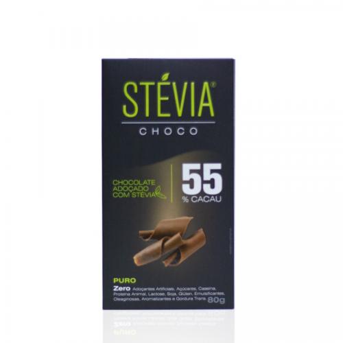 Choco stévia 55%