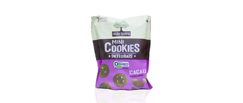 Mini Cookies Cacau e Castanhas