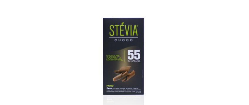 Choco stévia 55%