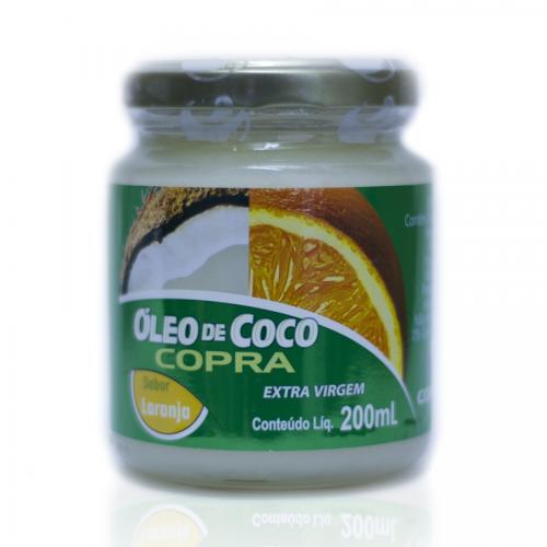 Óleo de coco sabor laranja