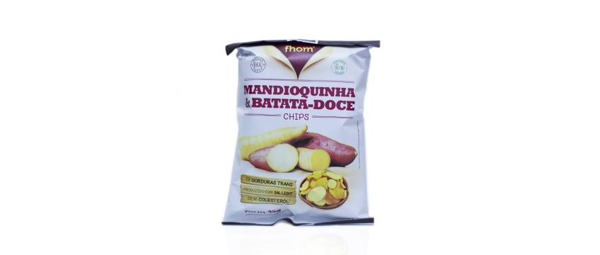 Chips de mandioquinha e batata doce